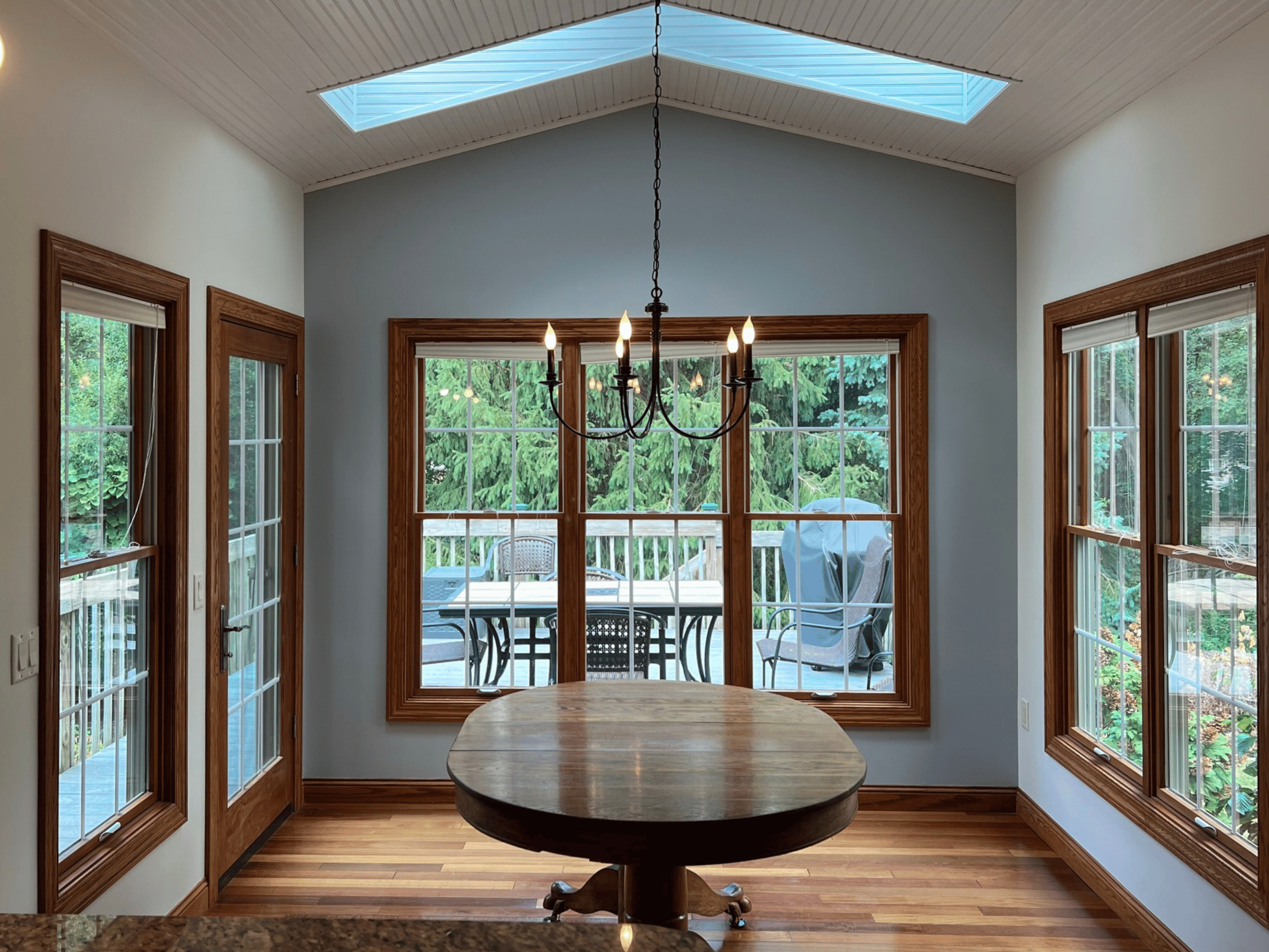 Freshly painted interior room